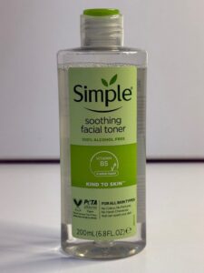 تونر سیمپل مدل Soothing مناسب پوست حساس - فاقد الکل و عطر