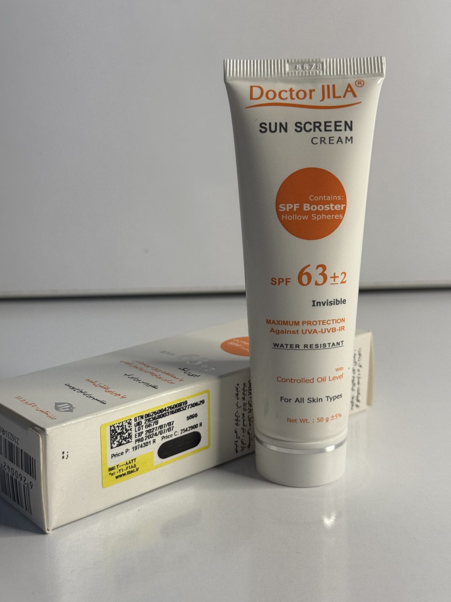 خریدضدآفتاب دکتر ژیلا بدون رنگ