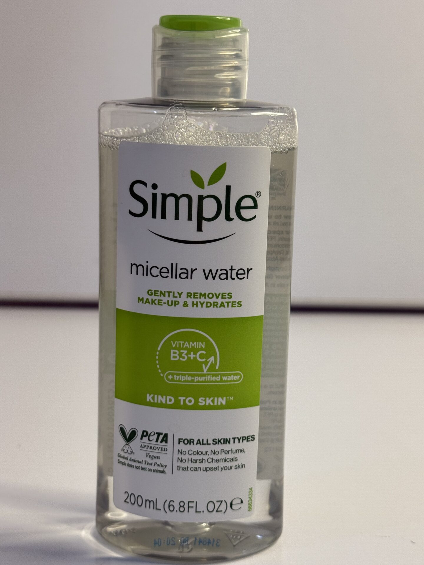 میسلار واترسیمپل٫پاک کننده آرایش ملایم بدون الکل وعطر مناسب پوست حساس