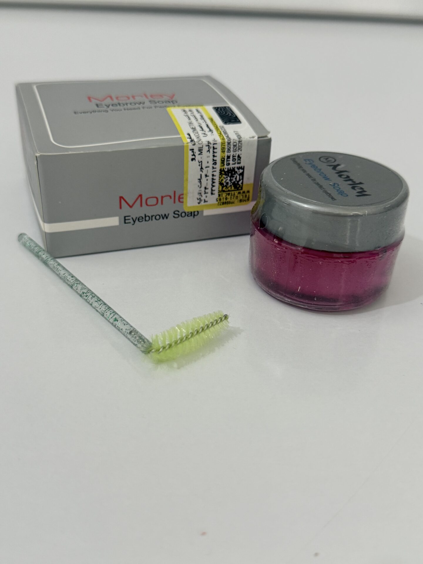 خرید ژل ابرو مورلی کاسه ای اصل|فیکس کننده وحالت دهنده ابرو Morly