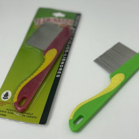 شانه شپش دسته دار فلزی