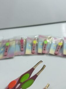 خریدموچین دکمه‌دار دسته صورتی
