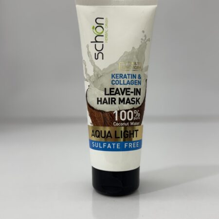 ماسک موی آکوالایت نارگیلی شون ترمیم‌کننده و آبرسان قوی موهای خشک، رنگ‌شده و آسیب‌دیده 🌿 حاوی کراتین، کلاژن و آب نارگیل برای نرمی، درخشندگی و جلوگیری از وز و موخوره ✨