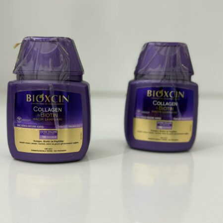 شامپو بیوکسین بنفش ضد ریزش حاوی بیوتین و کلاژن مناسب موهای نازک