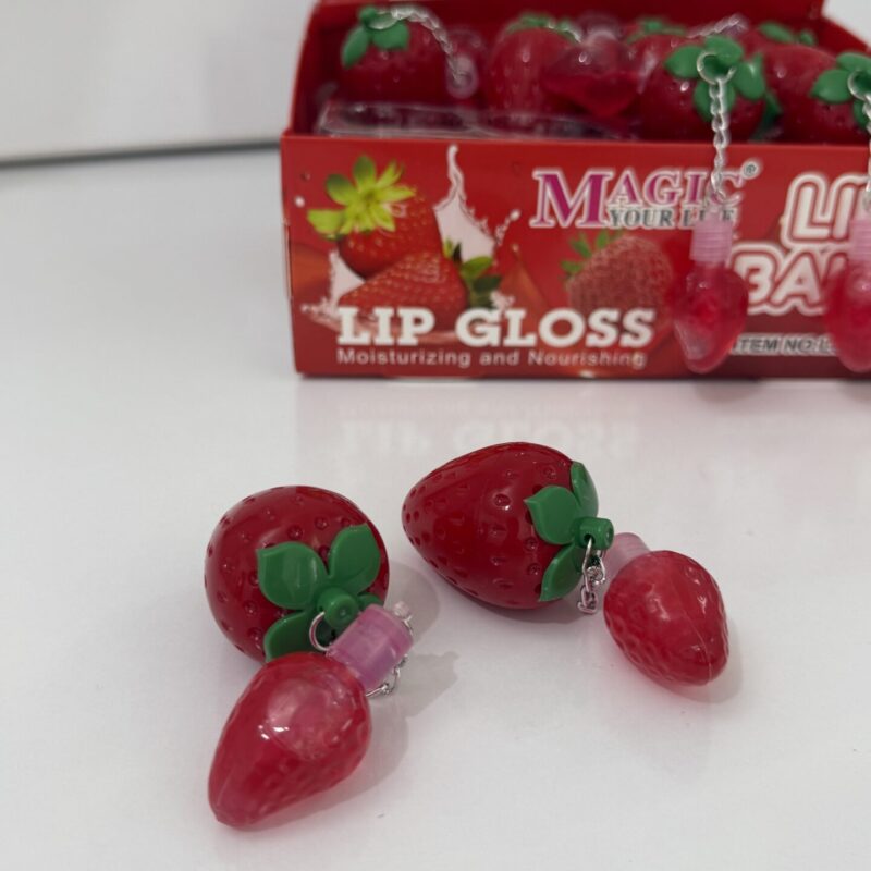 لیپ گلس دوکاره توت‌فرنگی | آبرسان و براق‌کننده لب