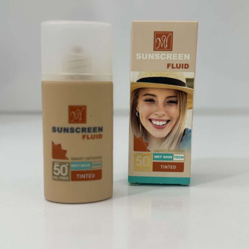 ضد آفتاب فلوئیدی مای رنگی با پوشش طبیعی و مناسب پوست چرب و مختلط