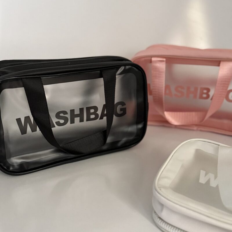 کیف آرایشی واش بگ دو زیپ جادار و مناسب نگهداری لوازم آرایشی و بهداشتی
